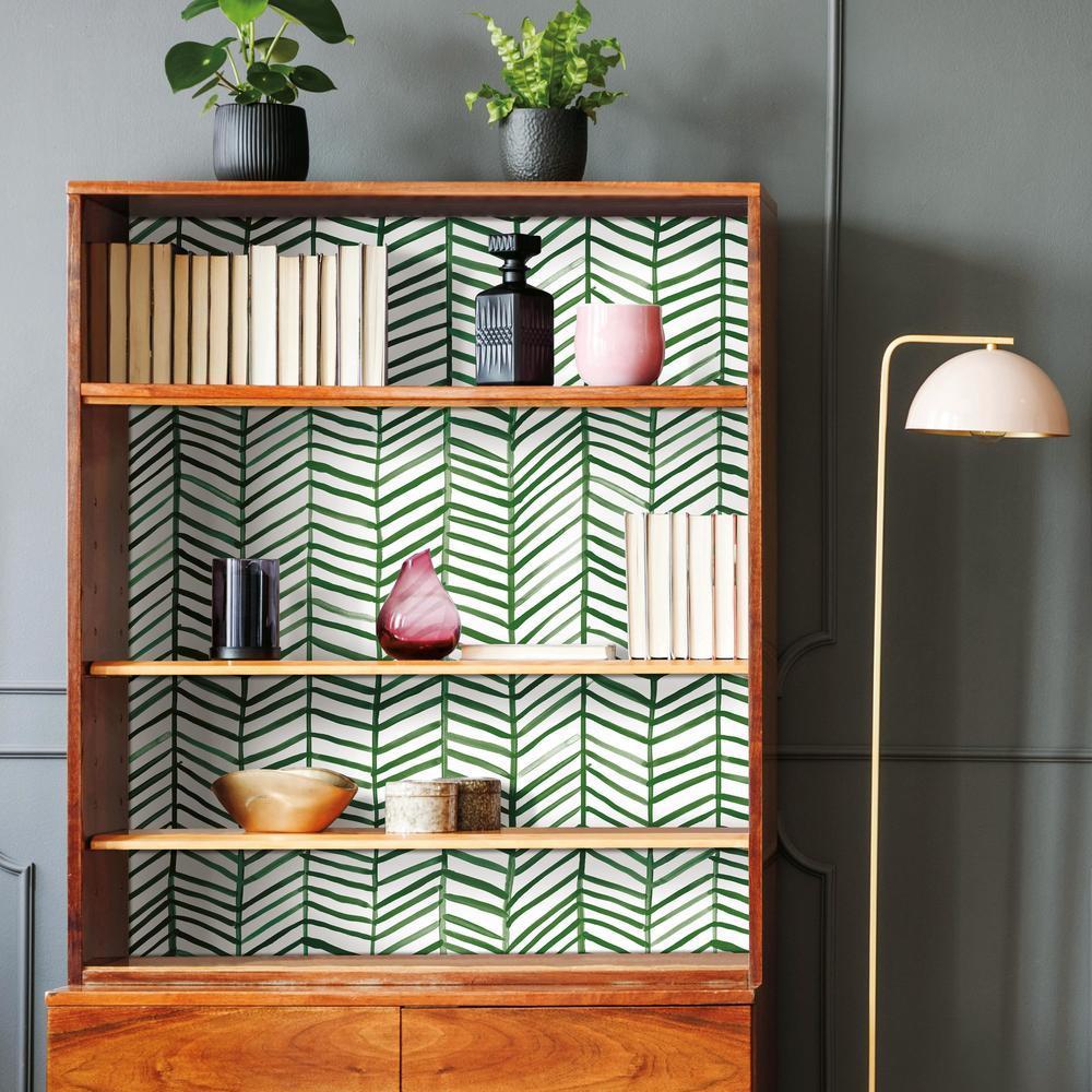 RoomMates RMK11646WP Cat Coquillette Herringbone Peel & Stick Wallpaper - Eade's Wallpaper