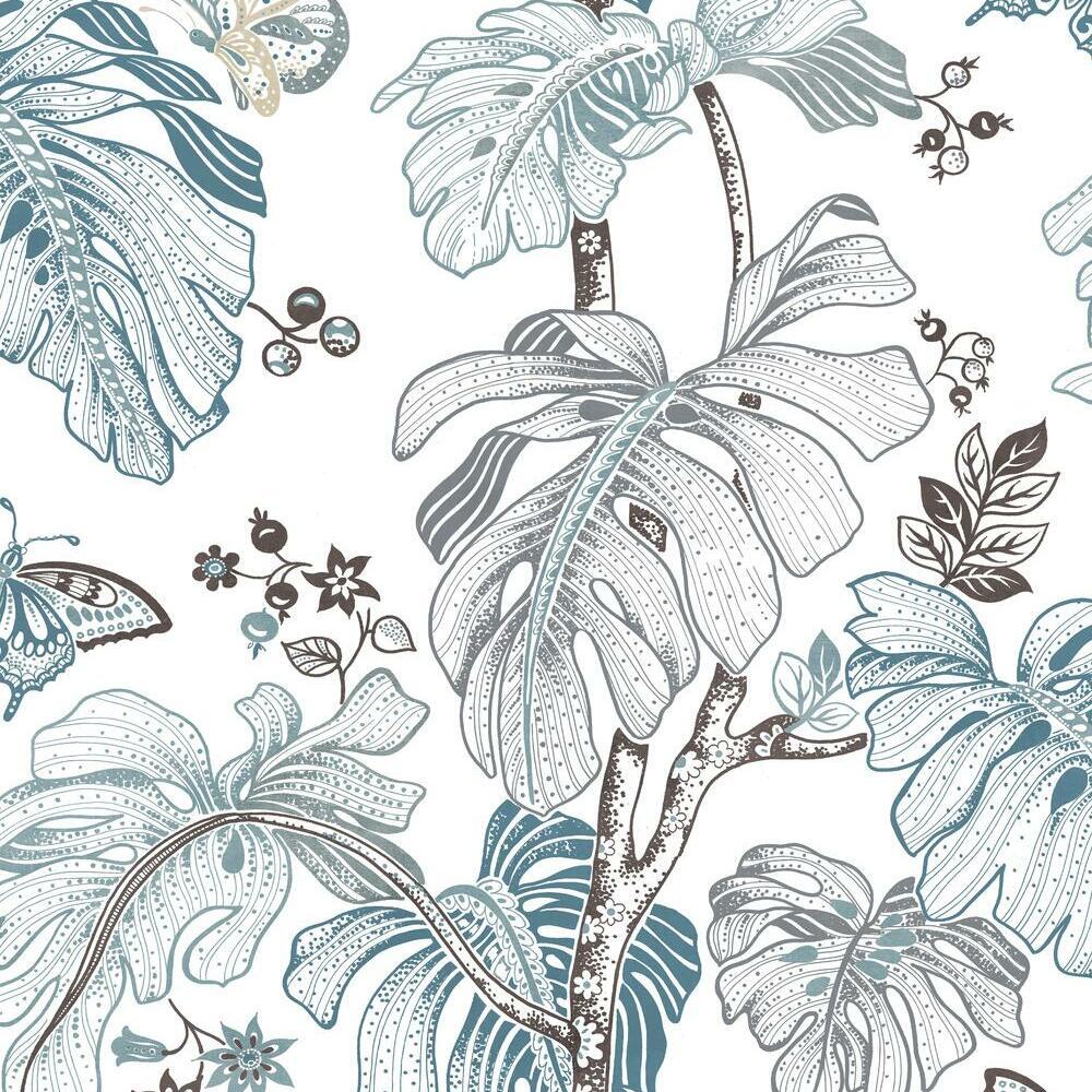 RoomMates RMK11585RL Boho Palm Peel and Stick Wallpaper - Eade's Wallpaper