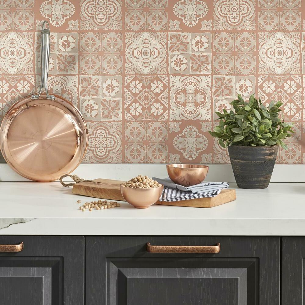 RoomMates RMK11648WP Marrakesh Tile Peel and Stick Wallpaper - Eade's Wallpaper