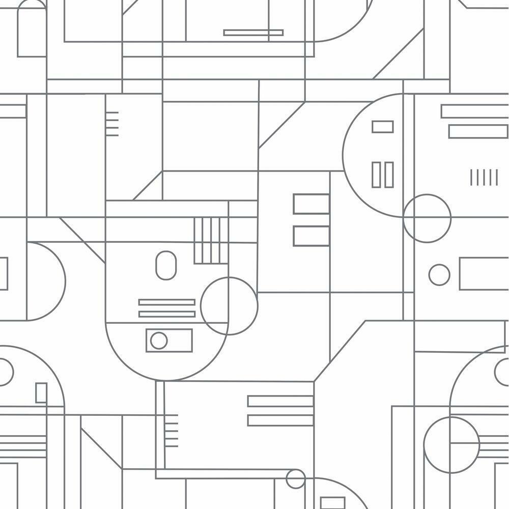 RoomMates RMK11786RL Star Wars R2D2 Geometric Peel and Stick Wallpaper - Eade's Wallpaper