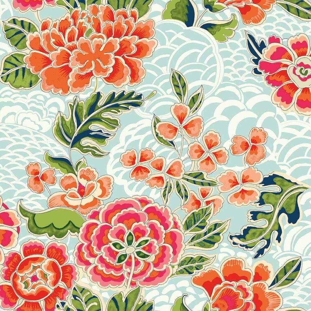 RoomMates RMK11854RL Waverly Zen Garden Peel and Stick Wallpaper - Eade's Wallpaper