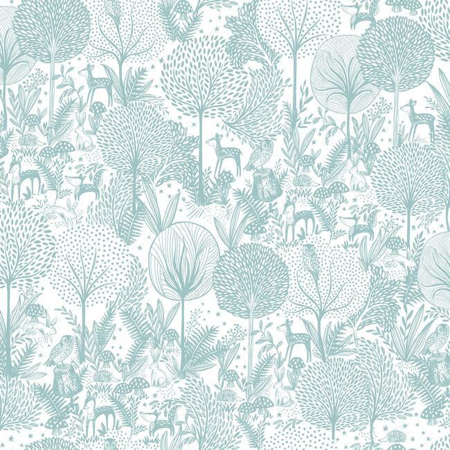 RoomMates RMK12076RL Forest Friends Peel & Stick Wallpaper - Eade's Wallpaper