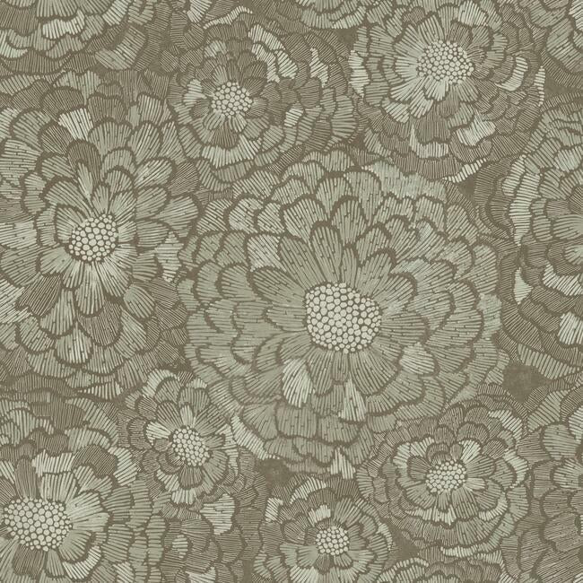 RoomMates RMK12110WP Zen Dahlia Peel & Stick Wallpaper - Eade's Wallpaper