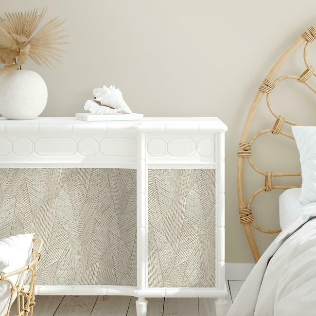 RoomMates RMK12111WP Woven Reed Stitch Peel & Stick Wallpaper - Eade's Wallpaper