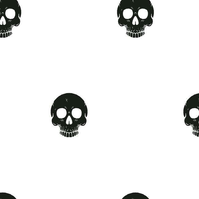 RoomMates RMK12123RL Disney Cruella Glamour Skulls Peel & Stick Wallpaper - Eade's Wallpaper