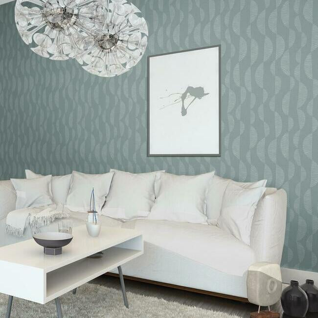 RoomMates RMK12236PLW Nikki Chu Seychelles Wave Peel & Stick Wallpaper - Eade's Wallpaper