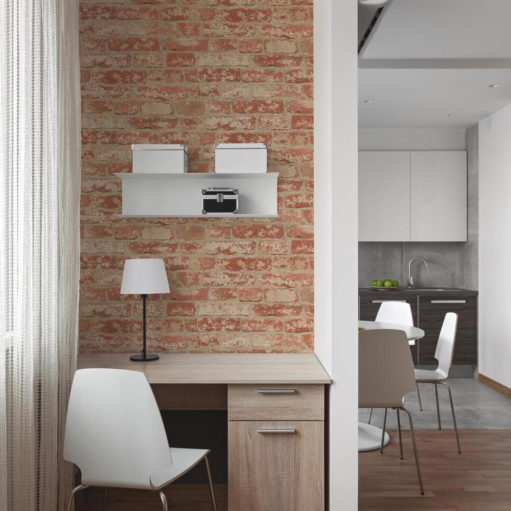 RoomMates RMK9036WP Brick Peel and Stick Wallpaper - Eade's Wallpaper