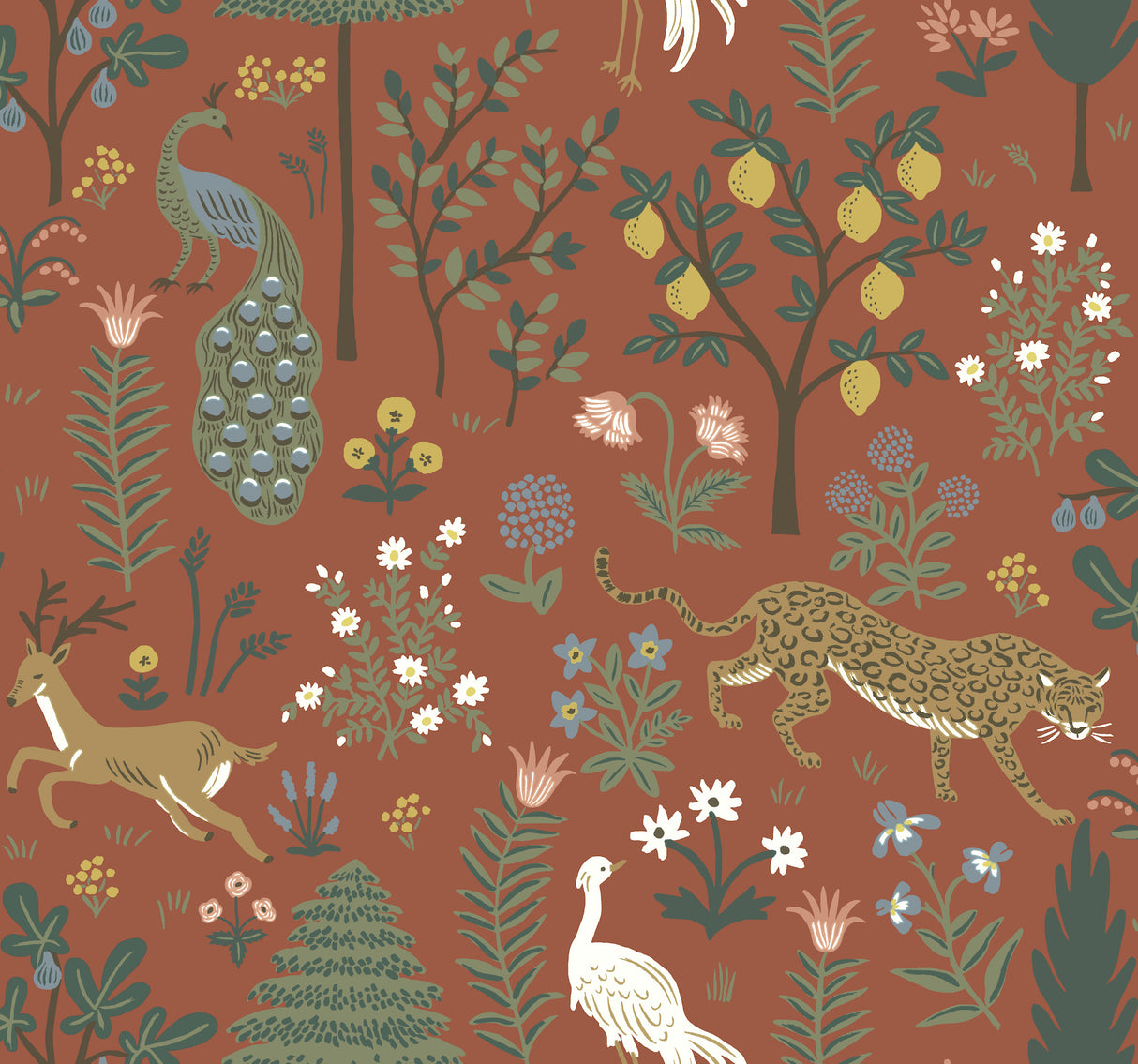 York RP7301 Menagerie Brown Wallpaper
