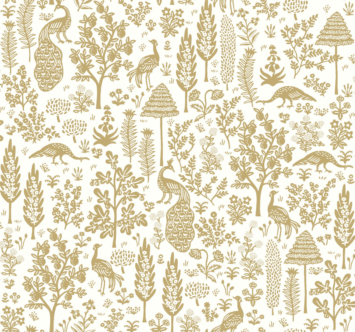 York RP7371 Menagerie Toile Beige Wallpaper