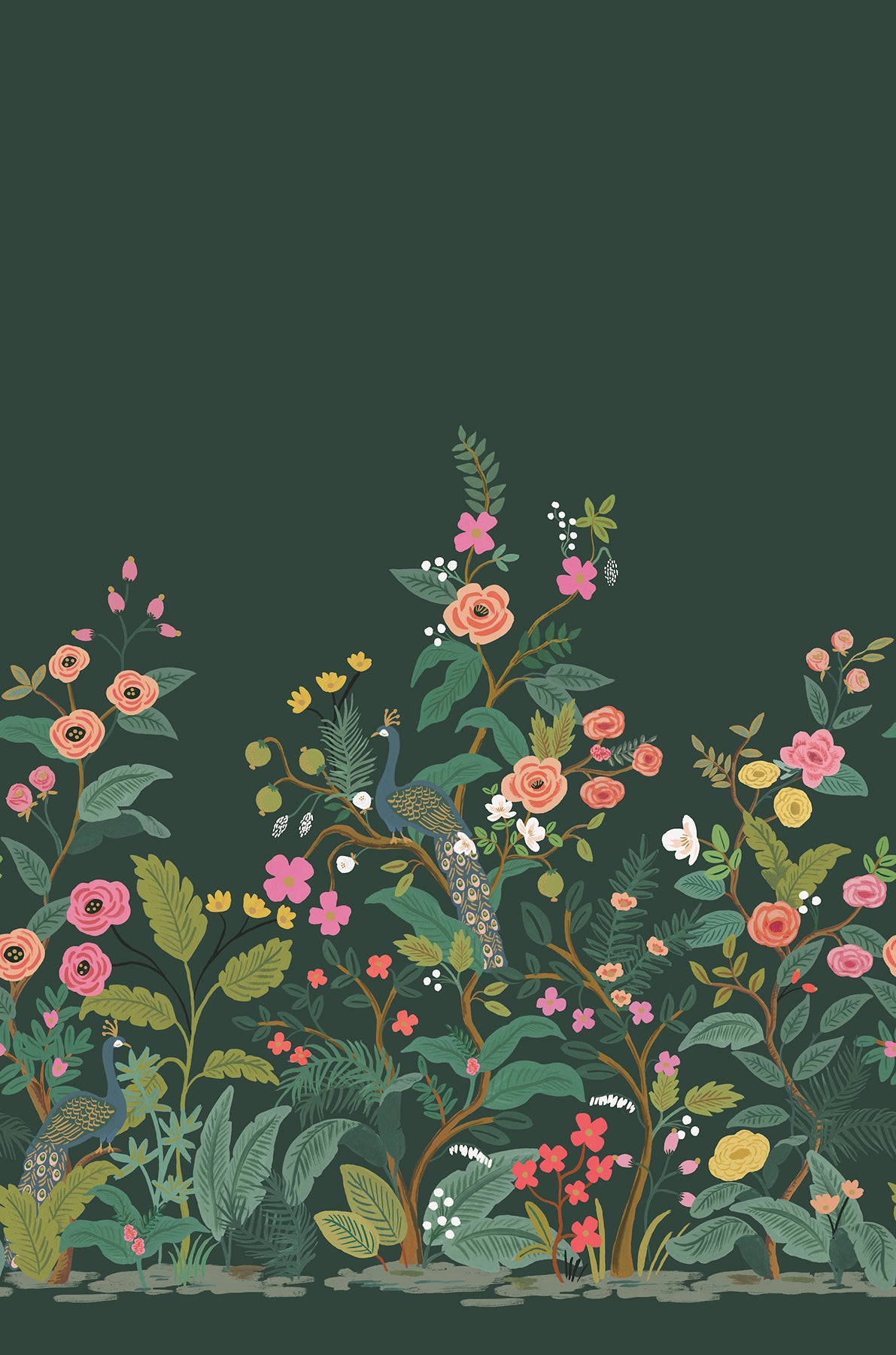 York RP7398M Peacock Emerald Wall Mural