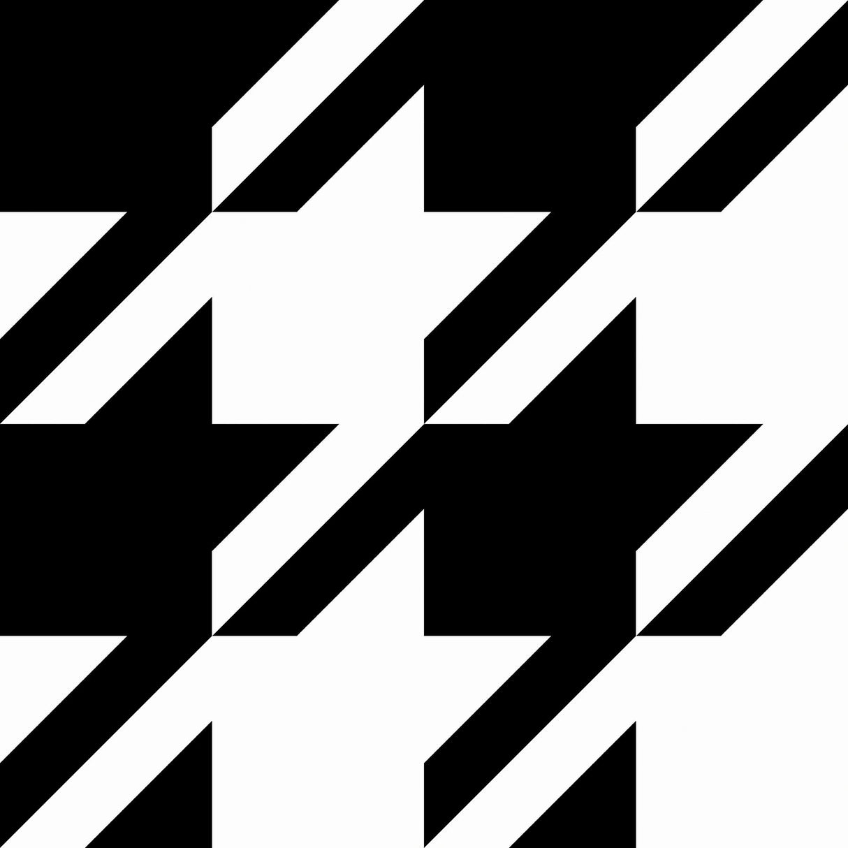 RuPaul RPS6147 RuHoundstooth Black Peel & Stick Wallpaper