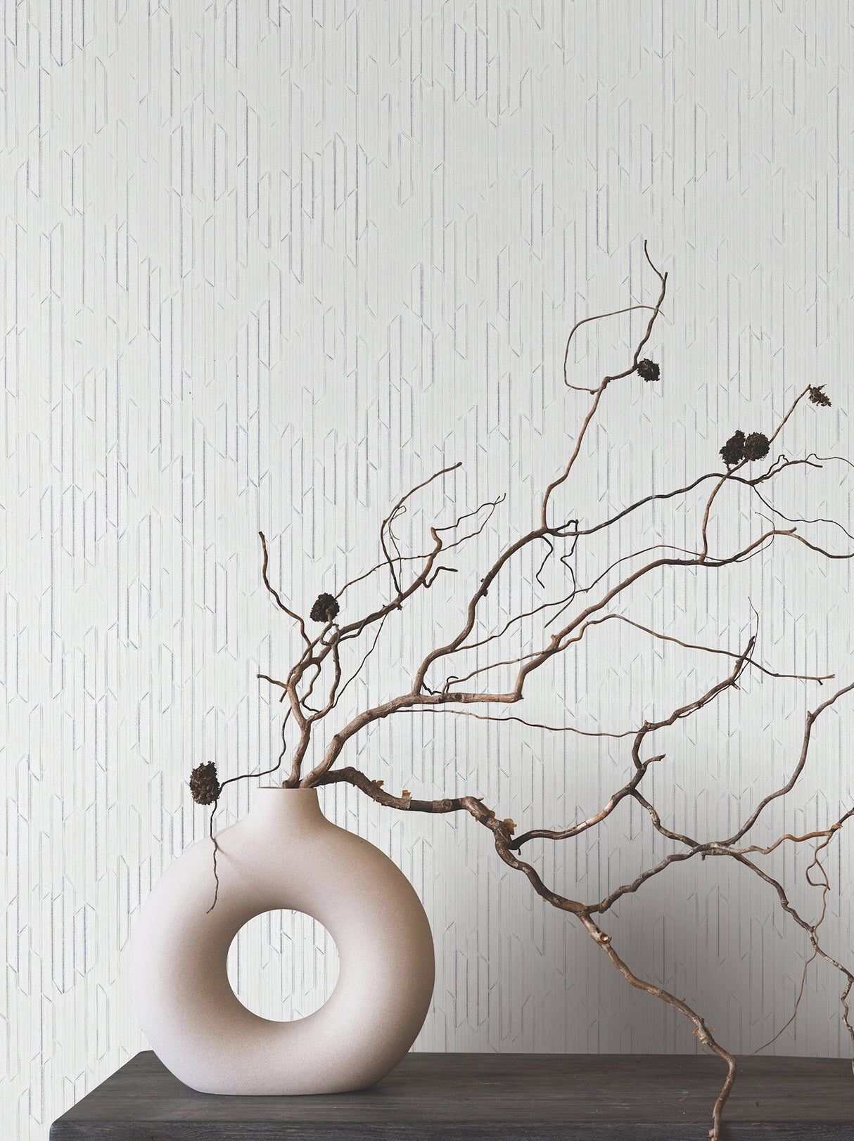 York RRD7612N Calliope Optic White Wallpaper