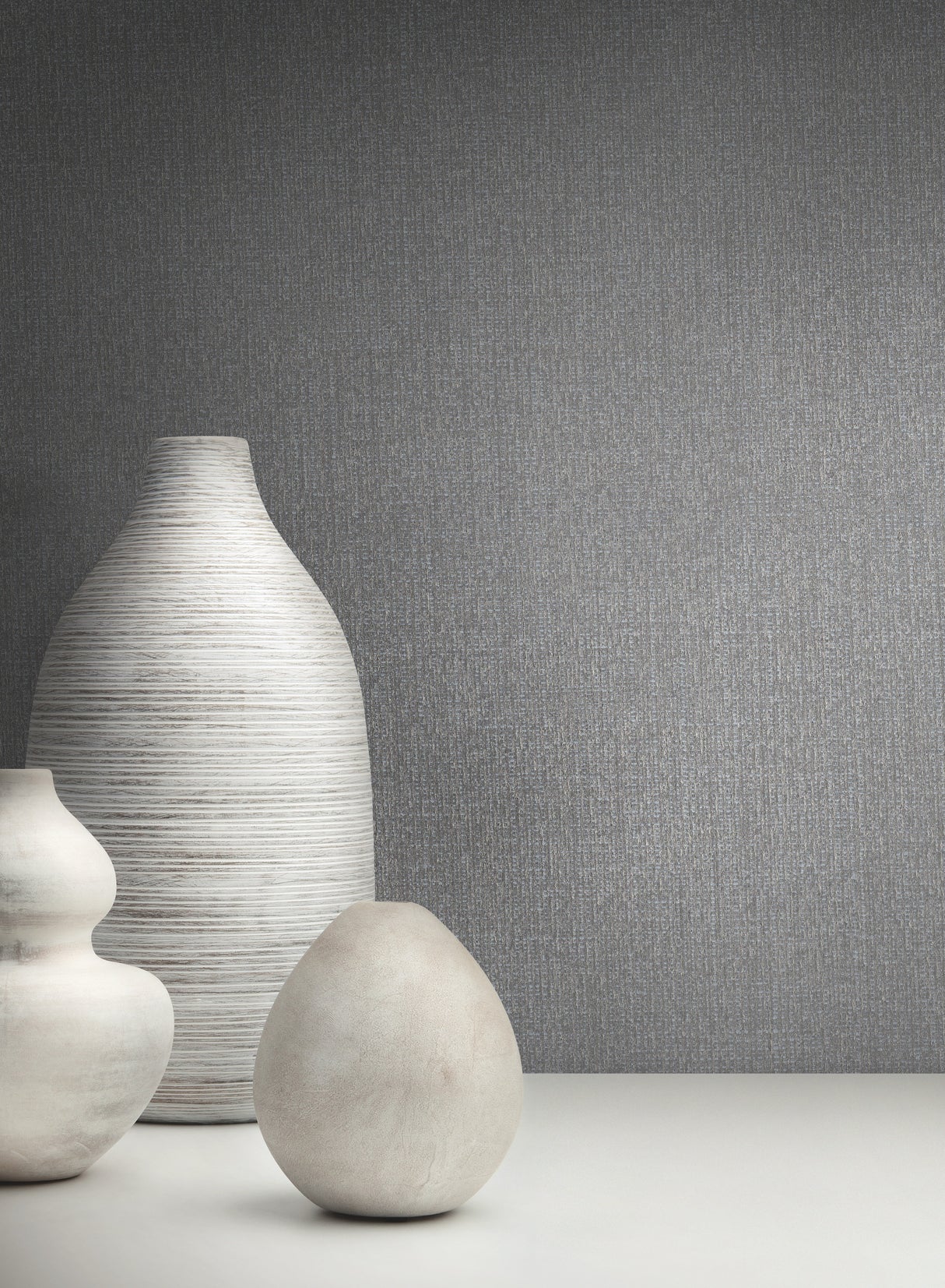York RS1036N Panama Weave Grey Metallic Wallpaper