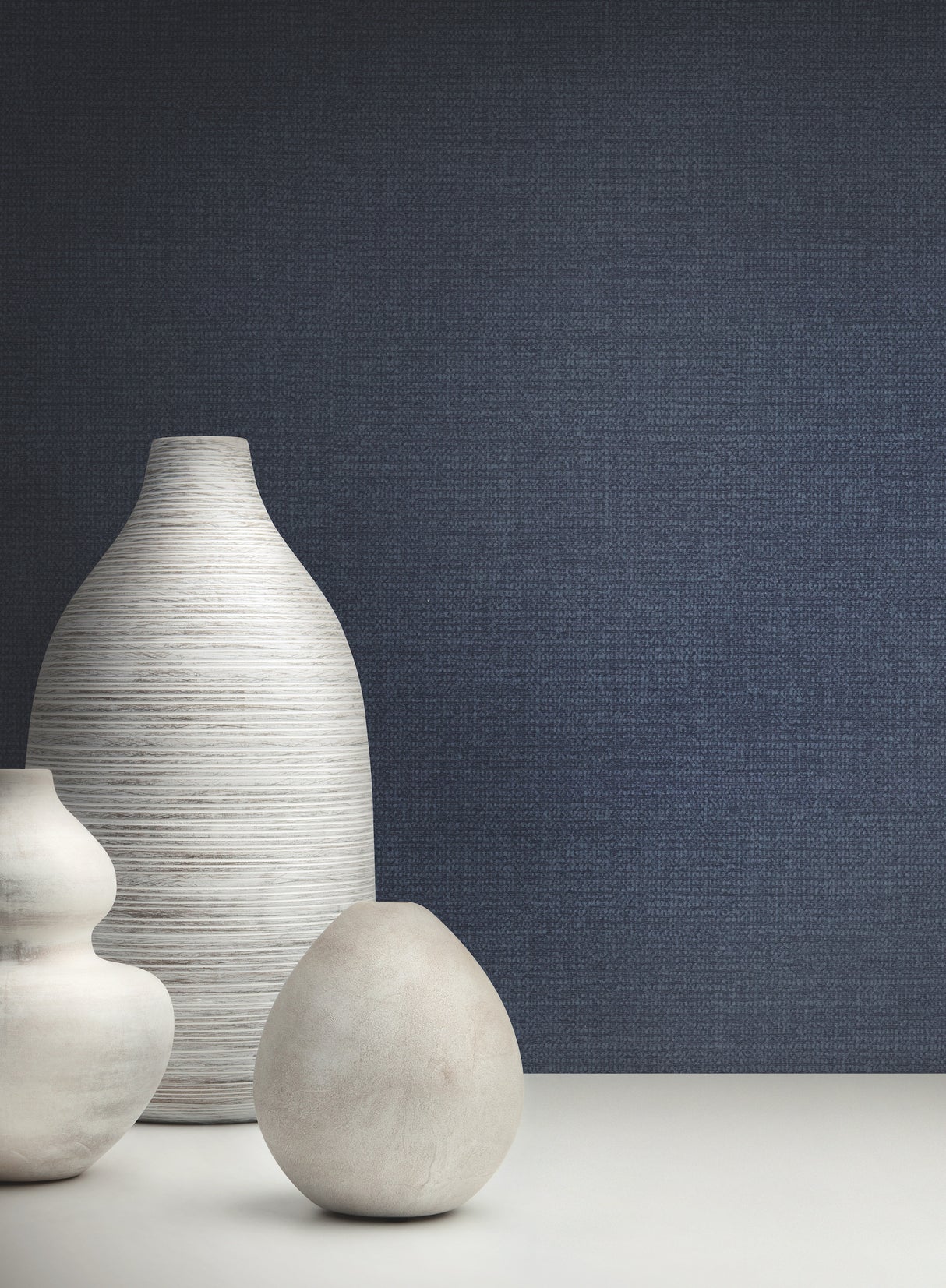 York RS1040N Panama Weave Indigo Wallpaper