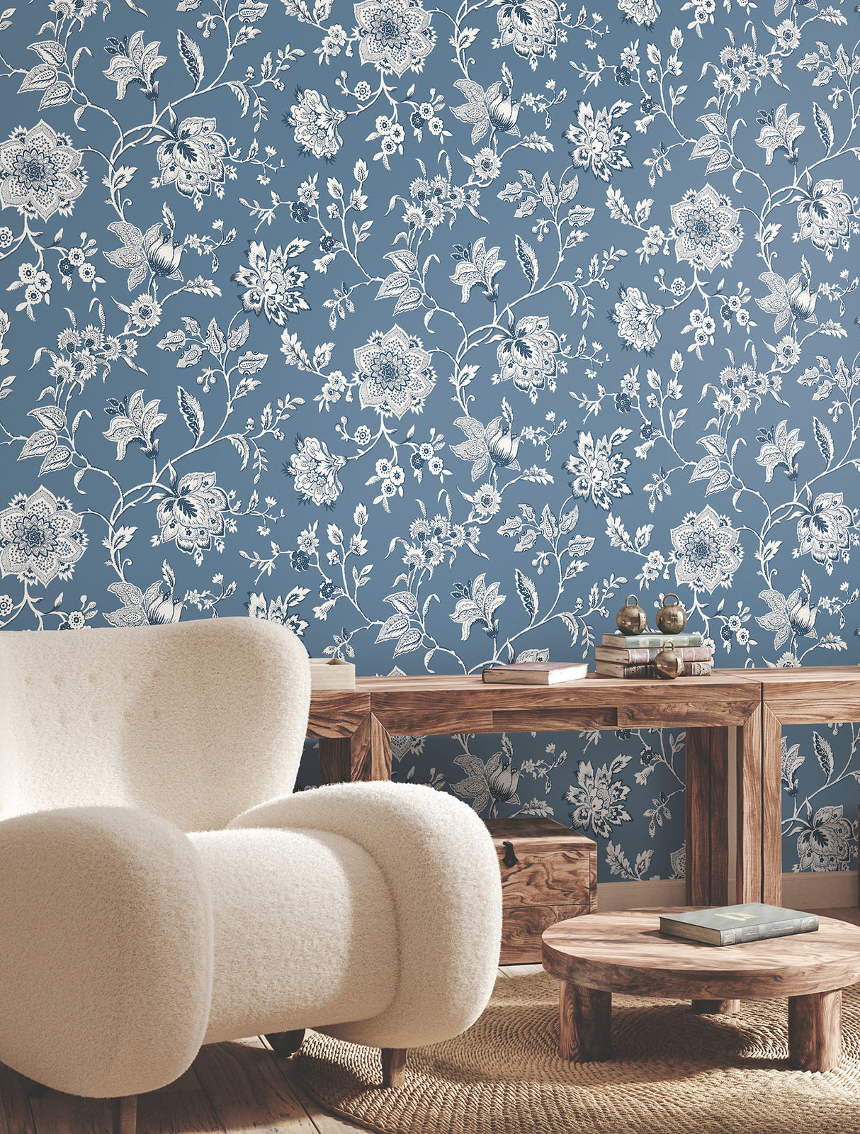 York RT7821 Sutton Blue Wallpaper