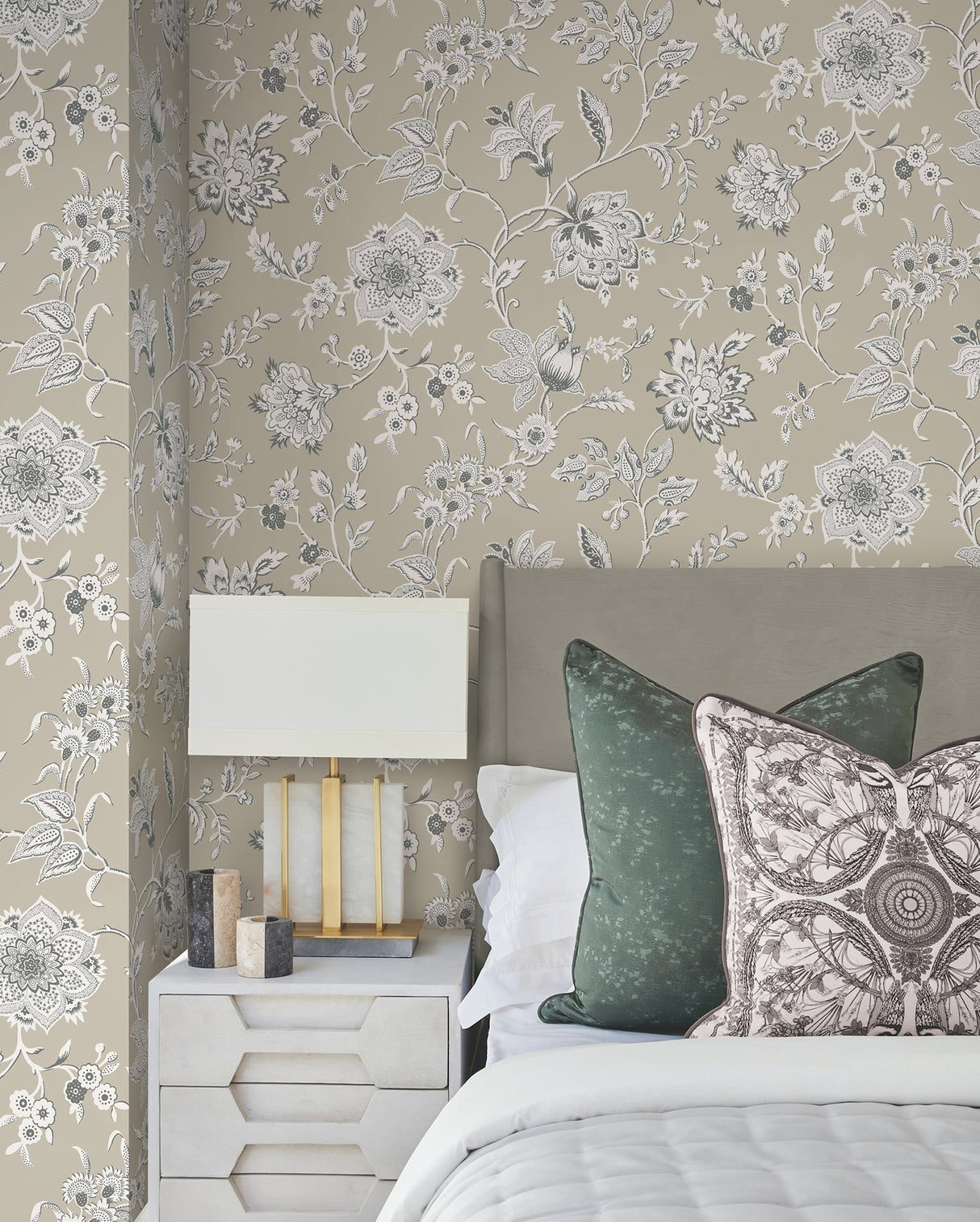 York RT7822 Sutton Taupe Wallpaper
