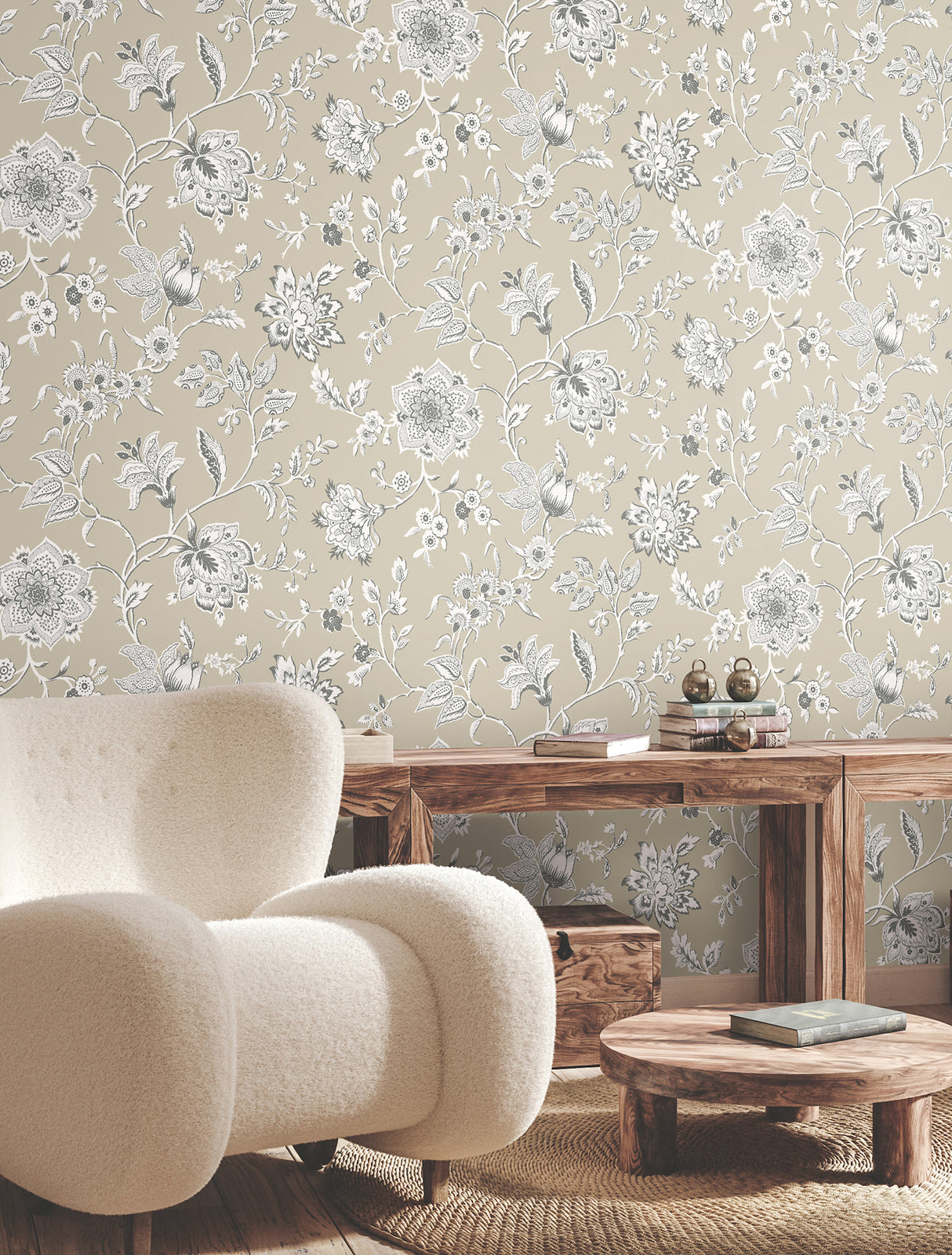 York RT7822 Sutton Taupe Wallpaper