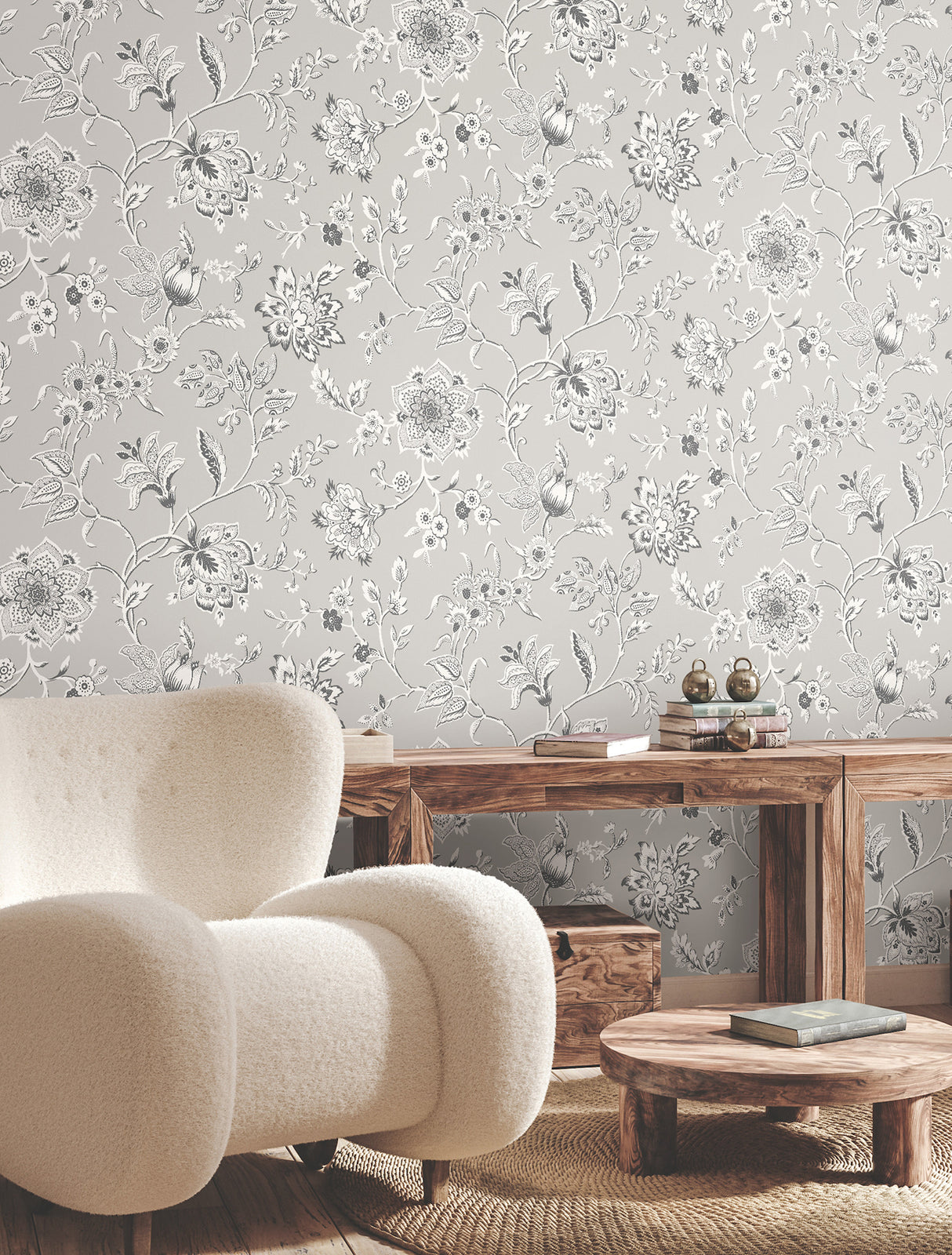 York RT7823 Sutton Grey Wallpaper