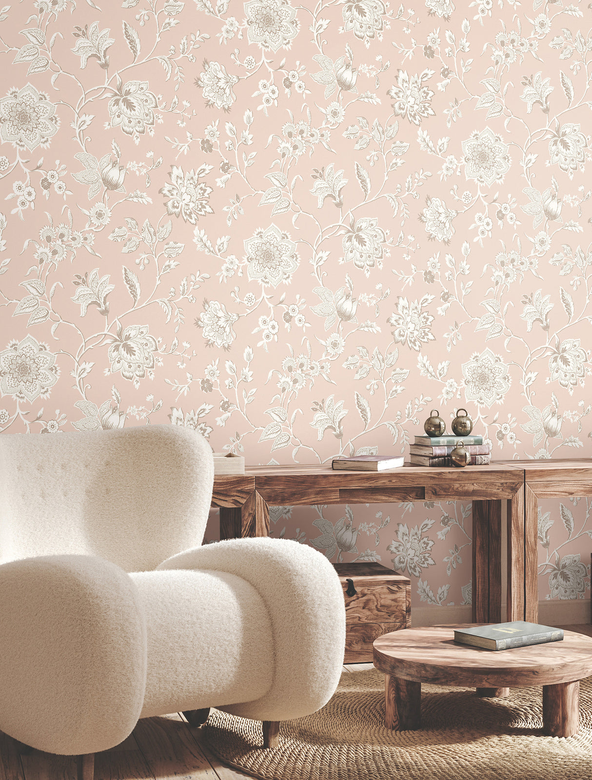 York RT7825 Sutton Blush Wallpaper