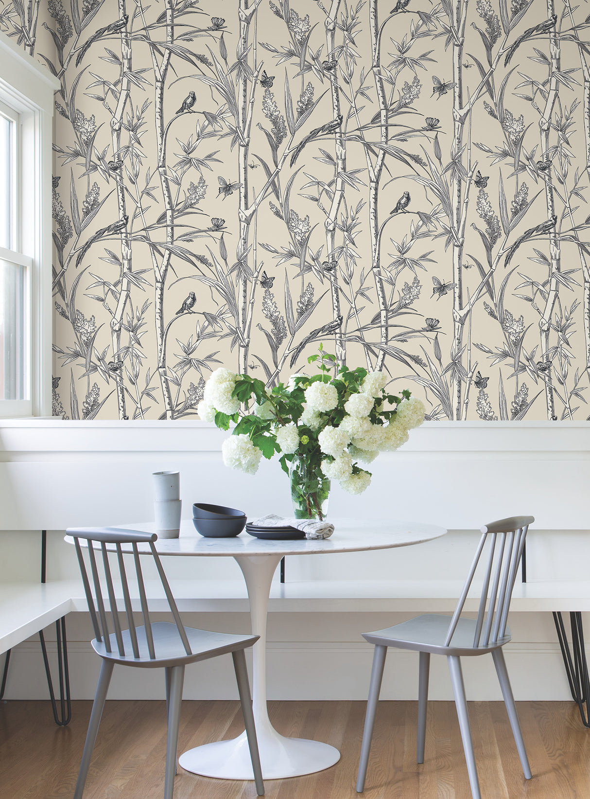 York RT7832 Bambou Toile Beige Wallpaper