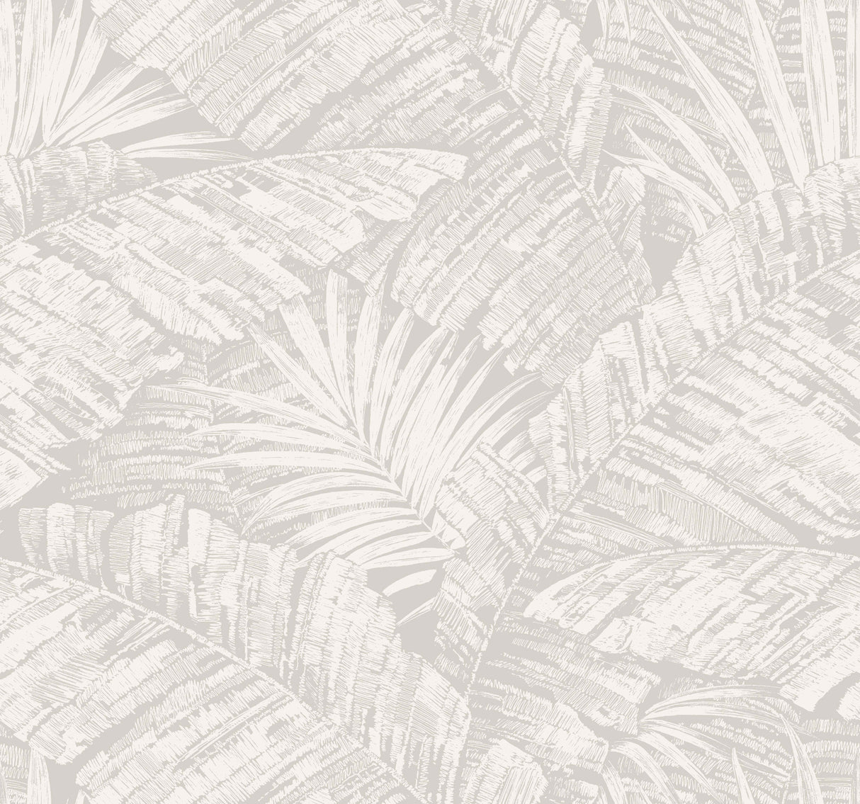 York RT7922 Palm Cove Toile White & Grey Wallpaper