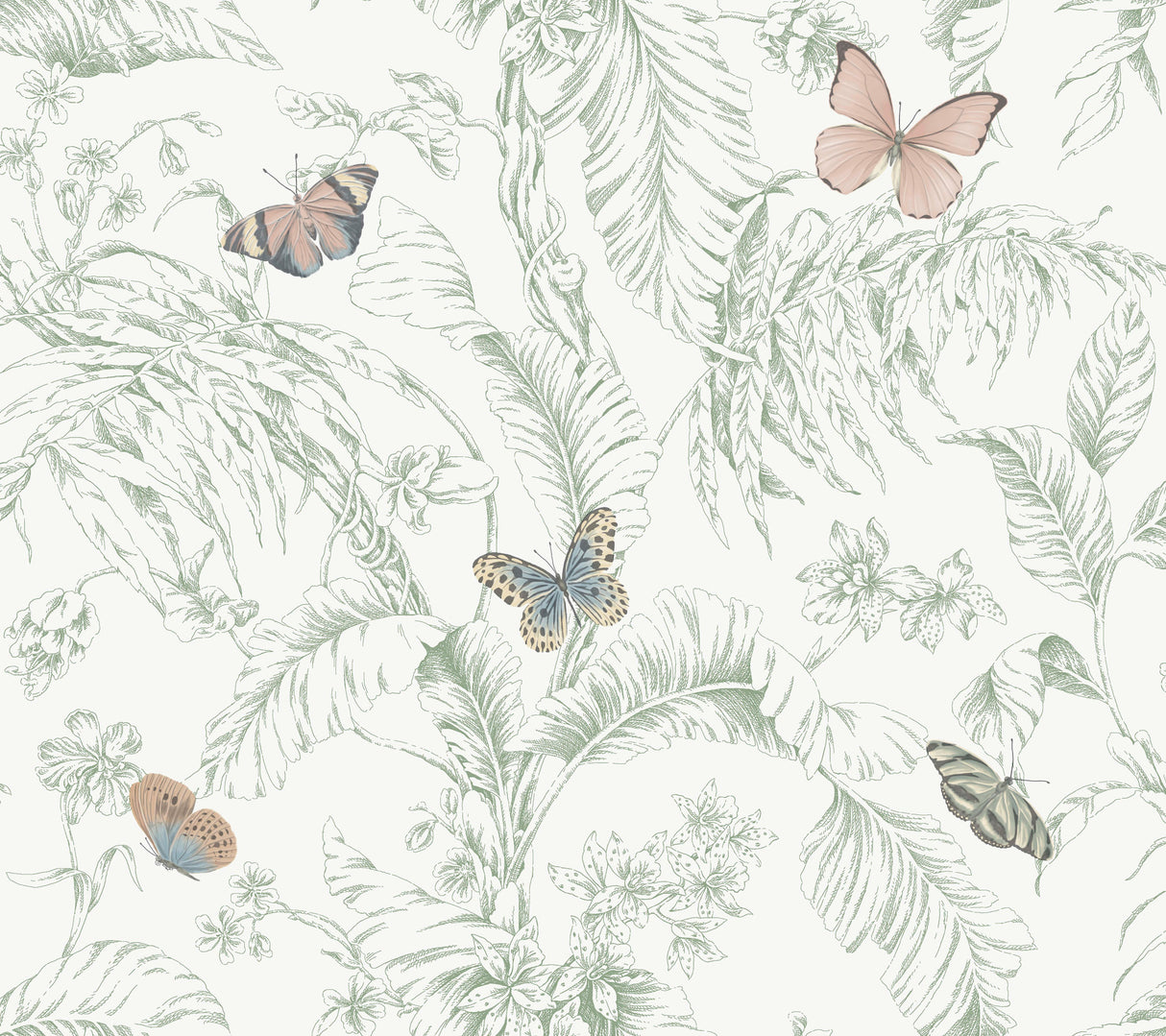York RT7930 Papillon Blush Wallpaper