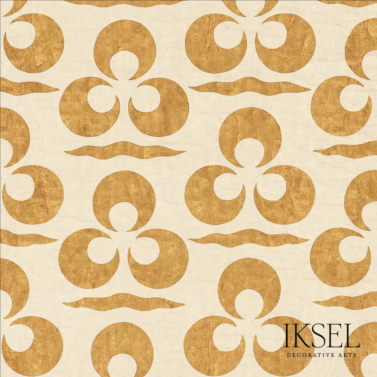 Schumacher RW111CR44 IZNIK CHINTAMANI & CRESCENT in CREAM-GO