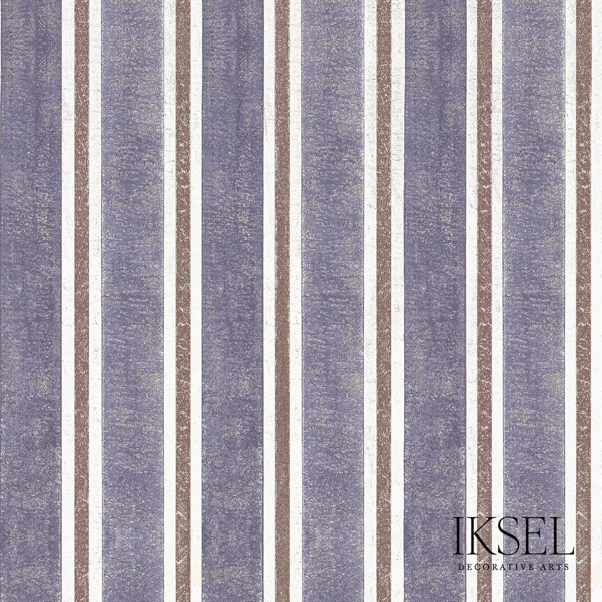 Schumacher RW713CS73 KUBILAI'S STRIPE in MAUVE Wallpaper - I