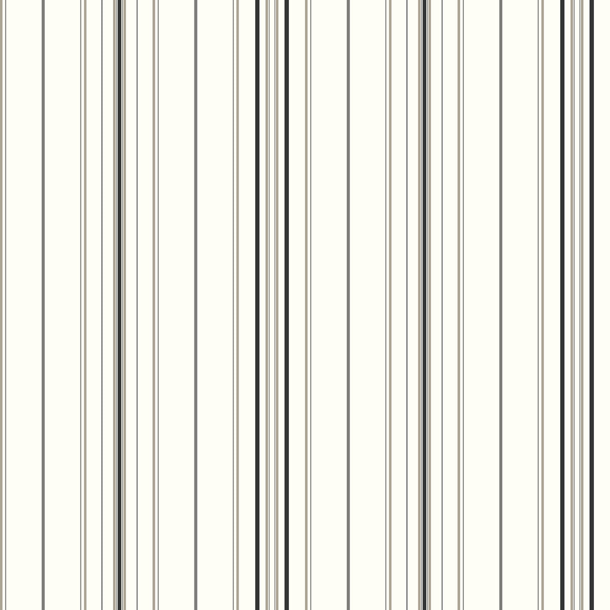 York SA9109 Wide Pinstripe Black & Bronze Wallpaper