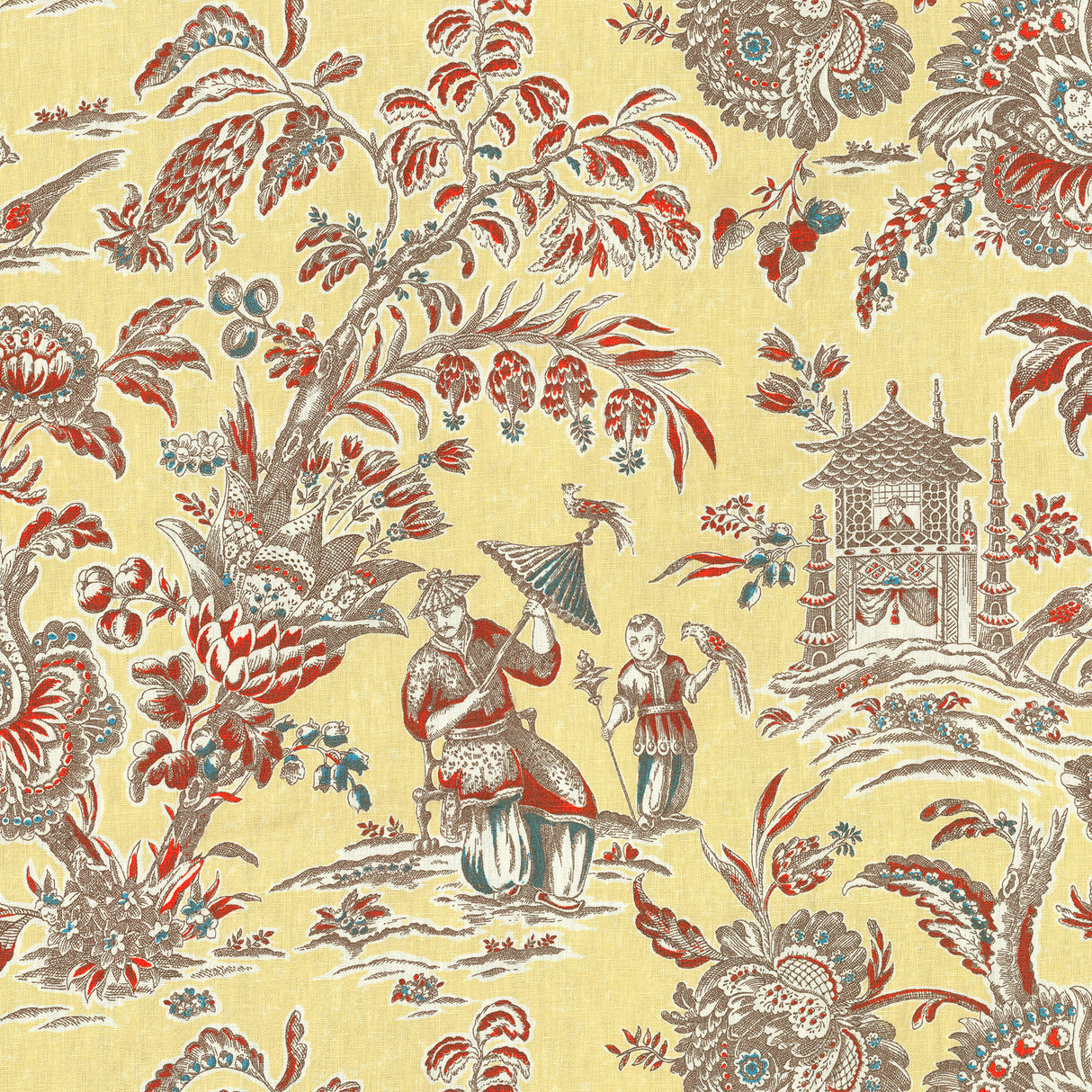 JF Fabrics 13-J6931 SAGWA Fabric - Eade's Wallpaper & Fabric