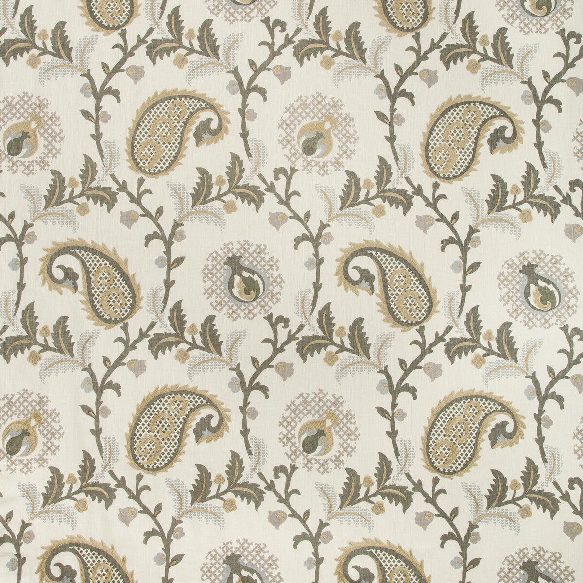 KRAVET DESIGN SAUDADE.106.0 SAUDADE PAISLEY QUARTZITE Fabric - Eade's Wallpaper
