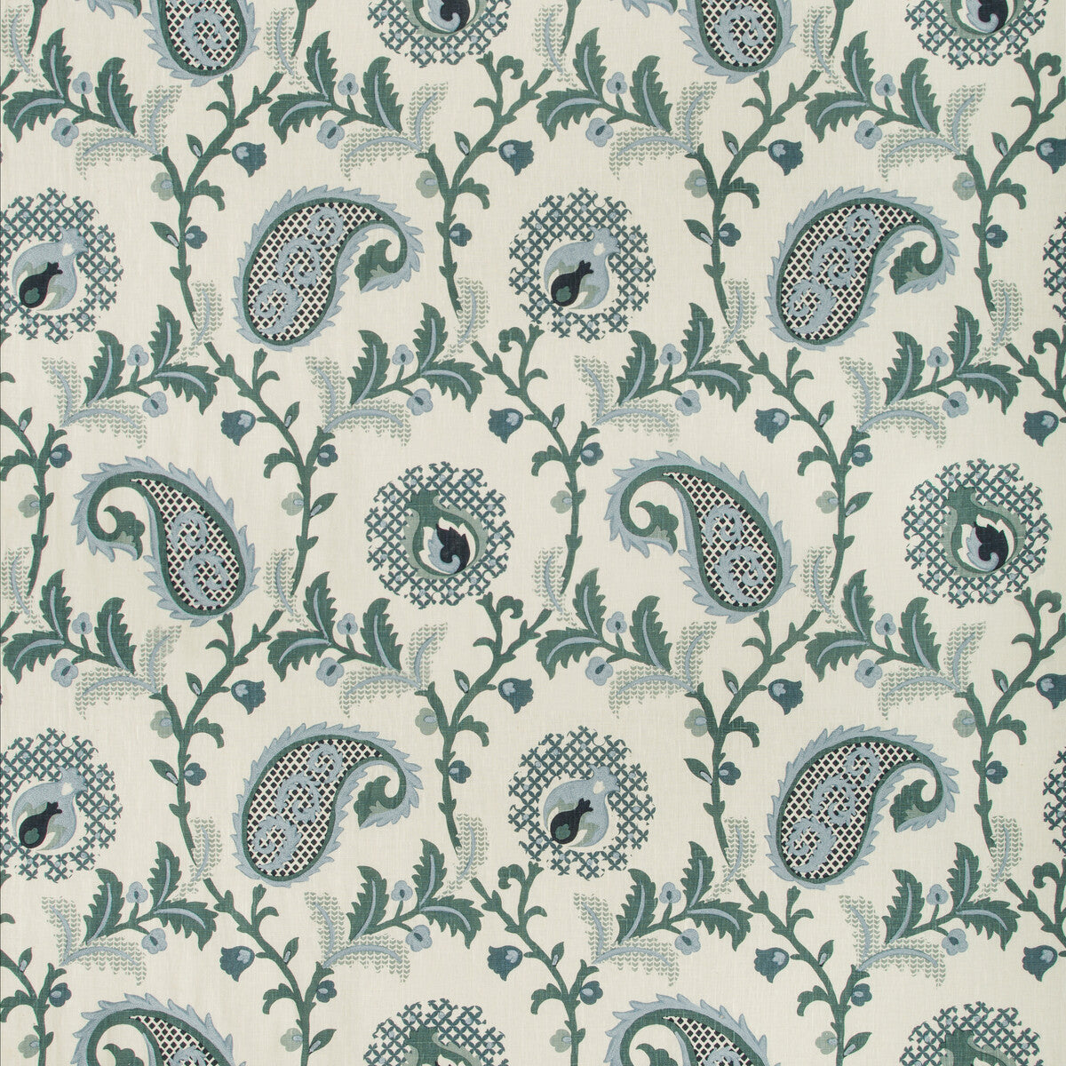 KRAVET DESIGN SAUDADE.15.0 SAUDADE PAISLEY BAY Fabric - Eade's Wallpaper