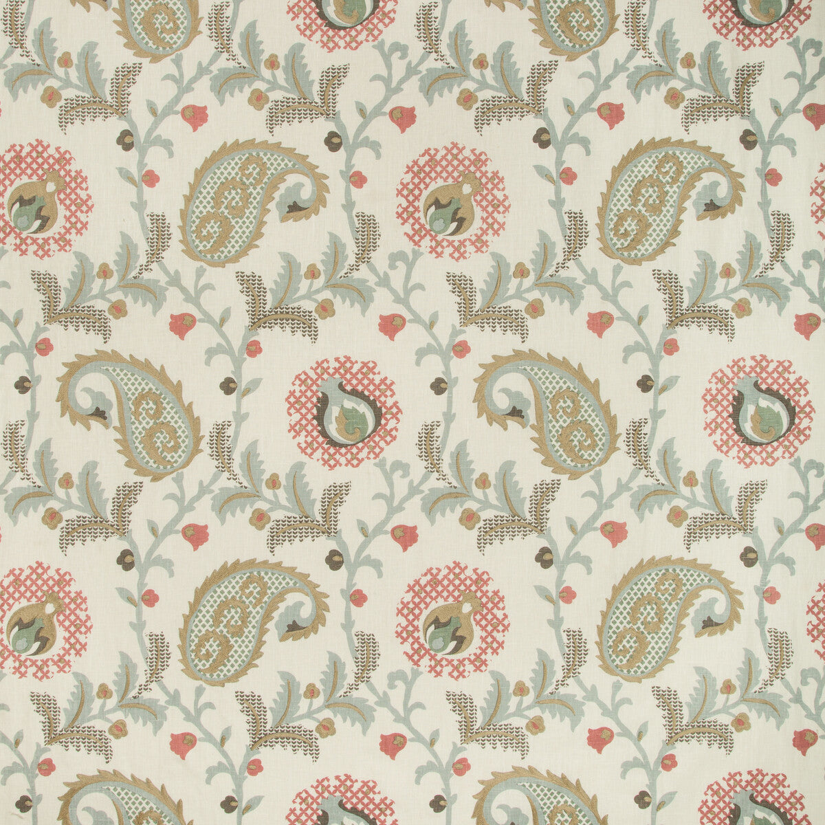 KRAVET DESIGN SAUDADE.1711.0 SAUDADE PAISLEY PARADISO Fabric - Eade's Wallpaper