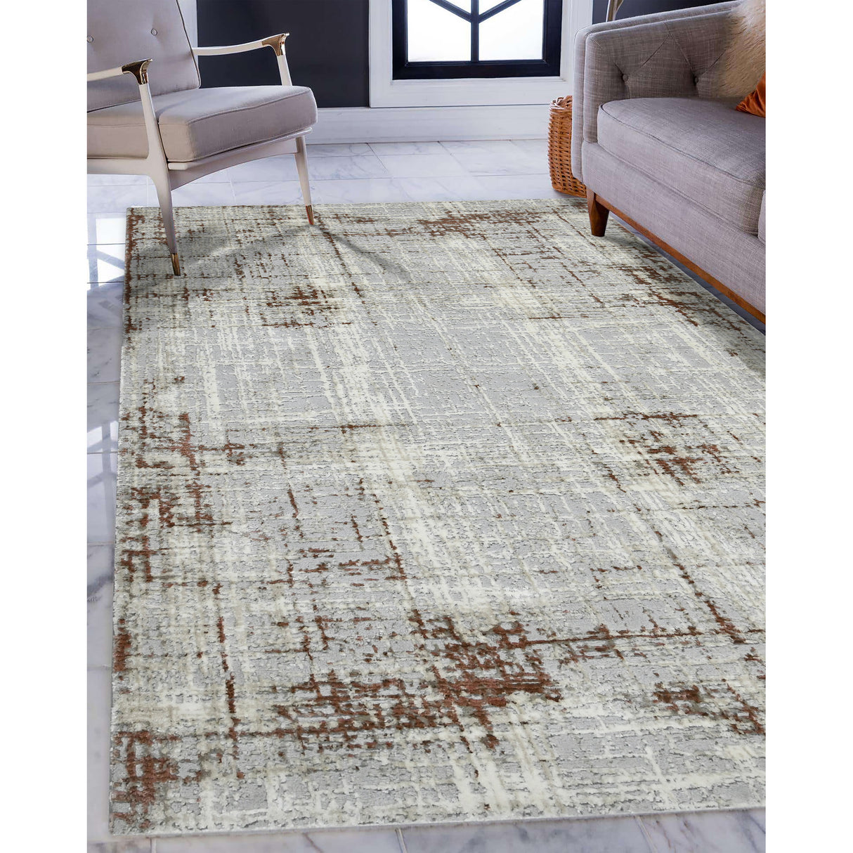 Amer Rugs SAV-6 Savannah Contemporary /Red Runner Rug, 2'8" X 10' Area Rug