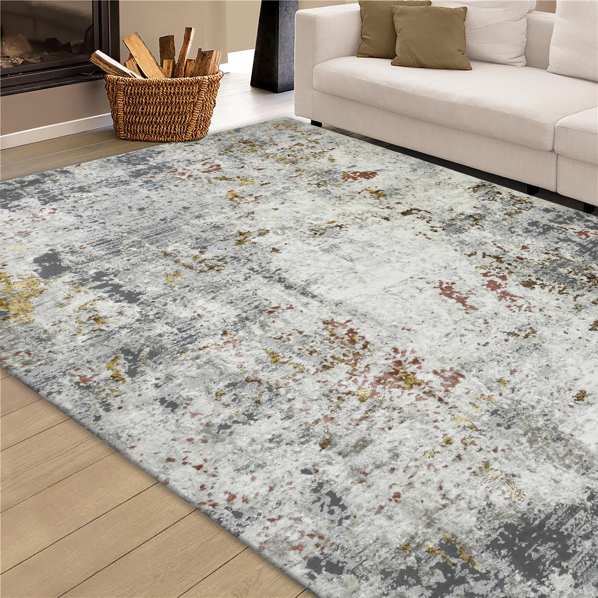 Amer Rugs SAV-7 Savannah Contemporary /Gray Area Rug