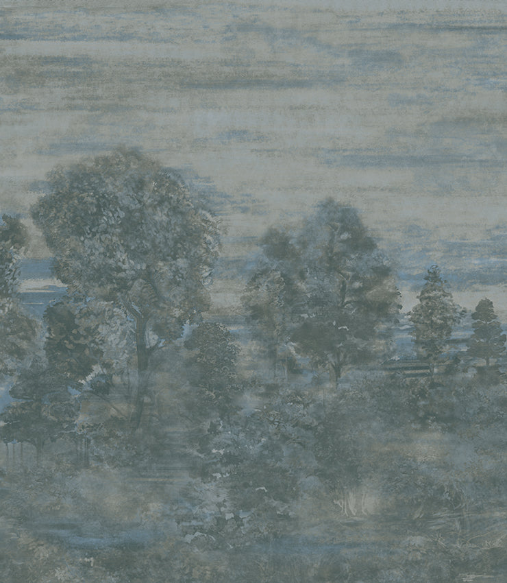 Armani SHAKESPEARE MURAL - 3 PANEL SET 9940 in Blue Mural