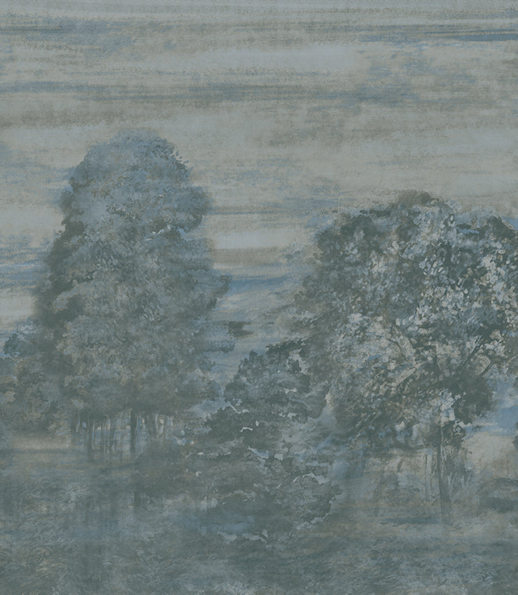 Armani SHAKESPEARE MURAL - 3 PANEL SET 9941 in Blue Mural