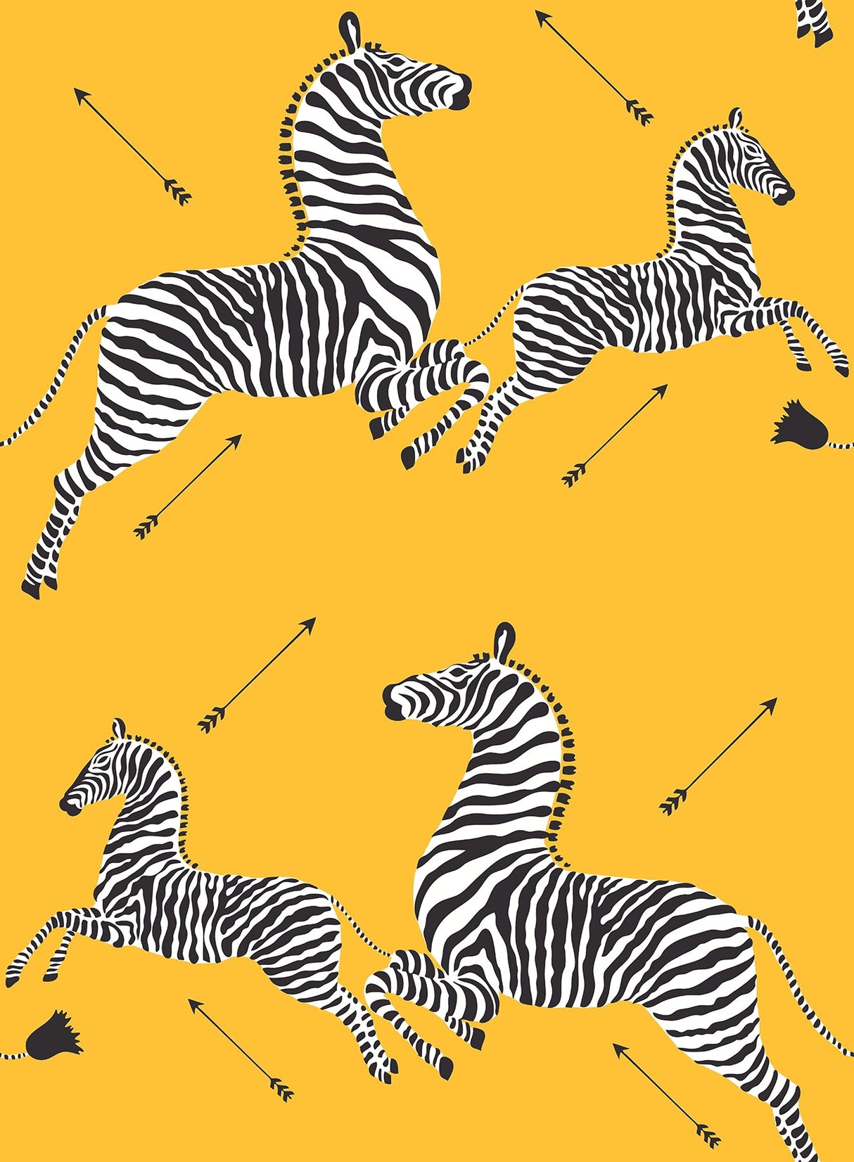 Scalamandre SCS6052 Sunbeam Zebra Safari Peel & Stick Wallpaper