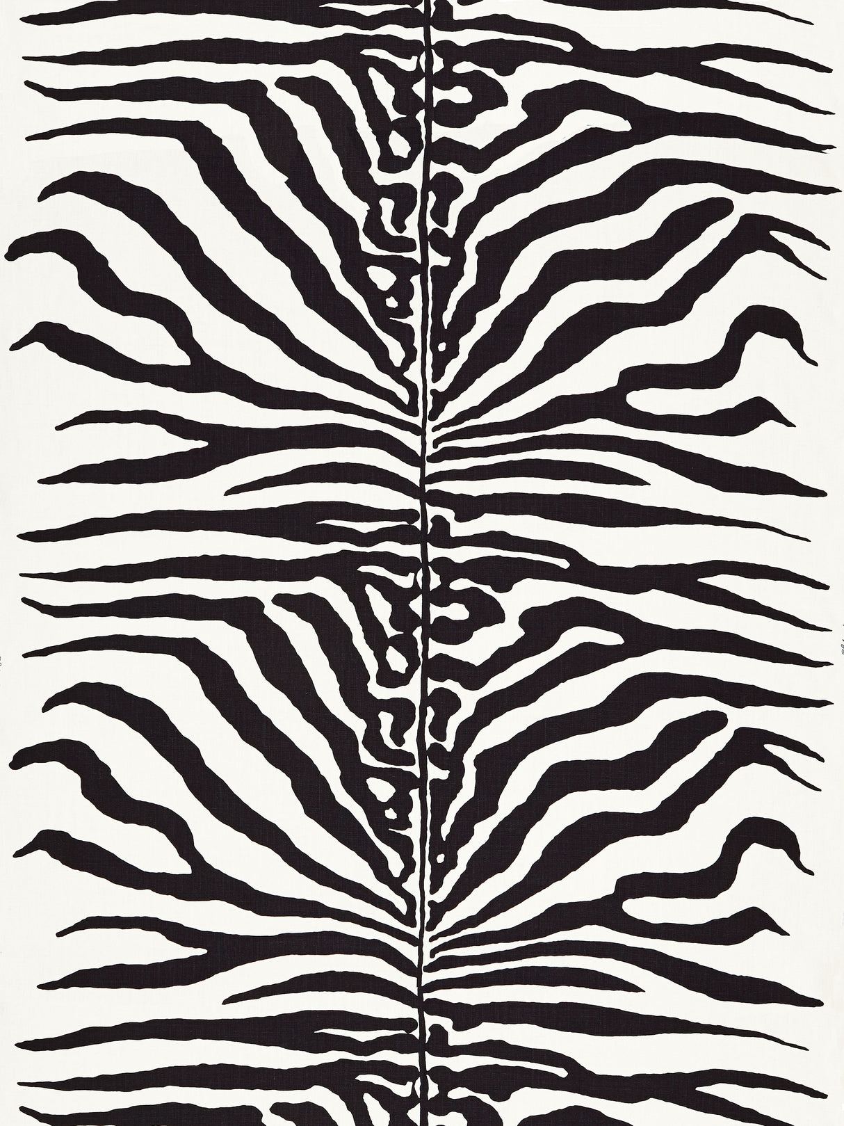 Scalamandre SC 000116366M BLACK ZEBRA Fabric - Eade's Wallpaper
