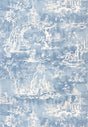 Scalamandre SC 000116561 SKY SUMMER PALACE PRINT Fabric - Eade's Wallpaper