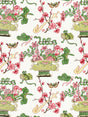 Scalamandre SC 000116591 SPRING SHANGHAI BLOSSOMS Fabric - Eade's Wallpaper
