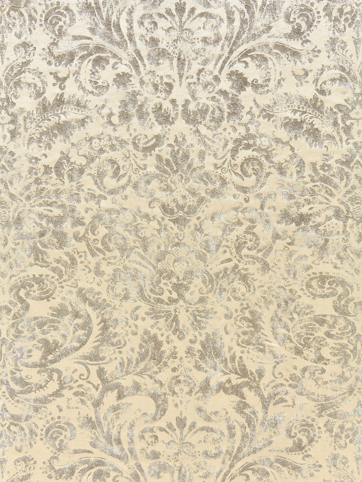 Scalamandre SC 000116592 ANTIQUE SILVER PALLADIO VELVET DAMASK Fabric - Eade's Wallpaper