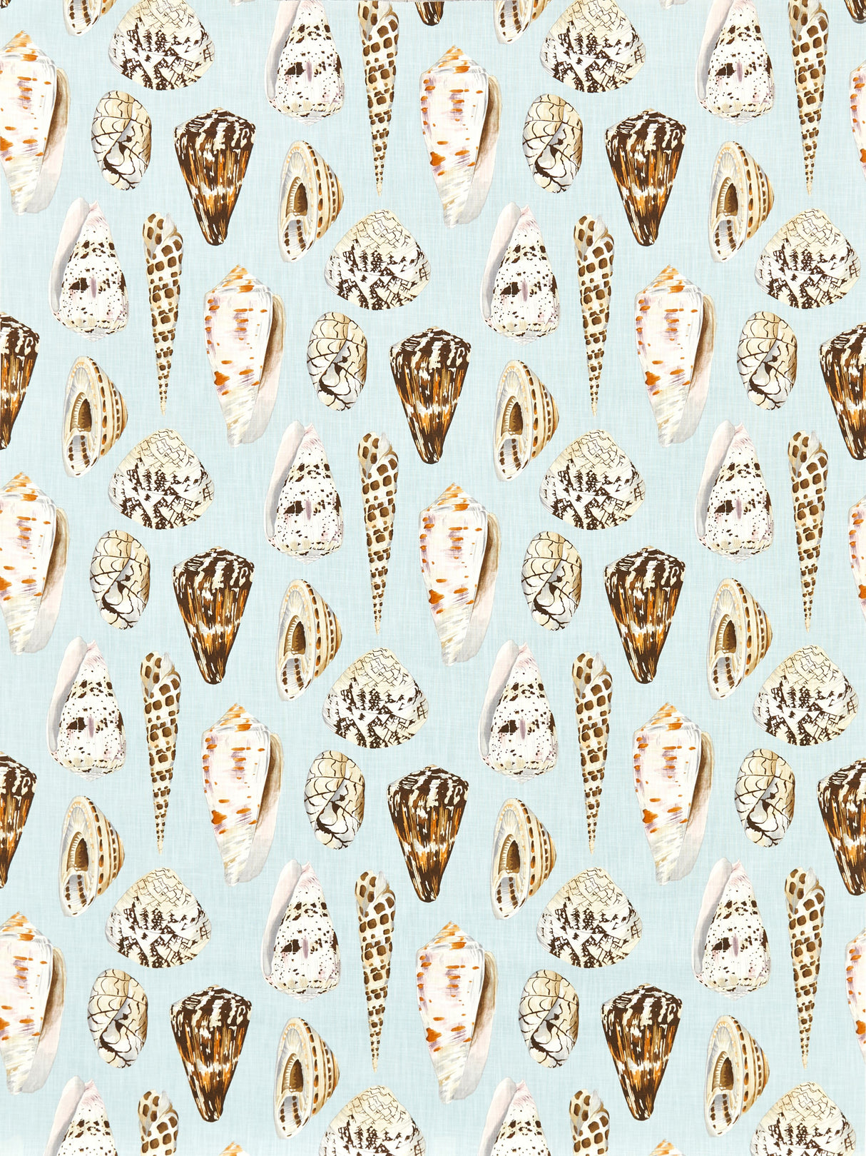 Scalamandre SC 000116639 MULTI ON SEA BLUE COQUINA - OUTDOOR Fabric - Eade's Wallpaper