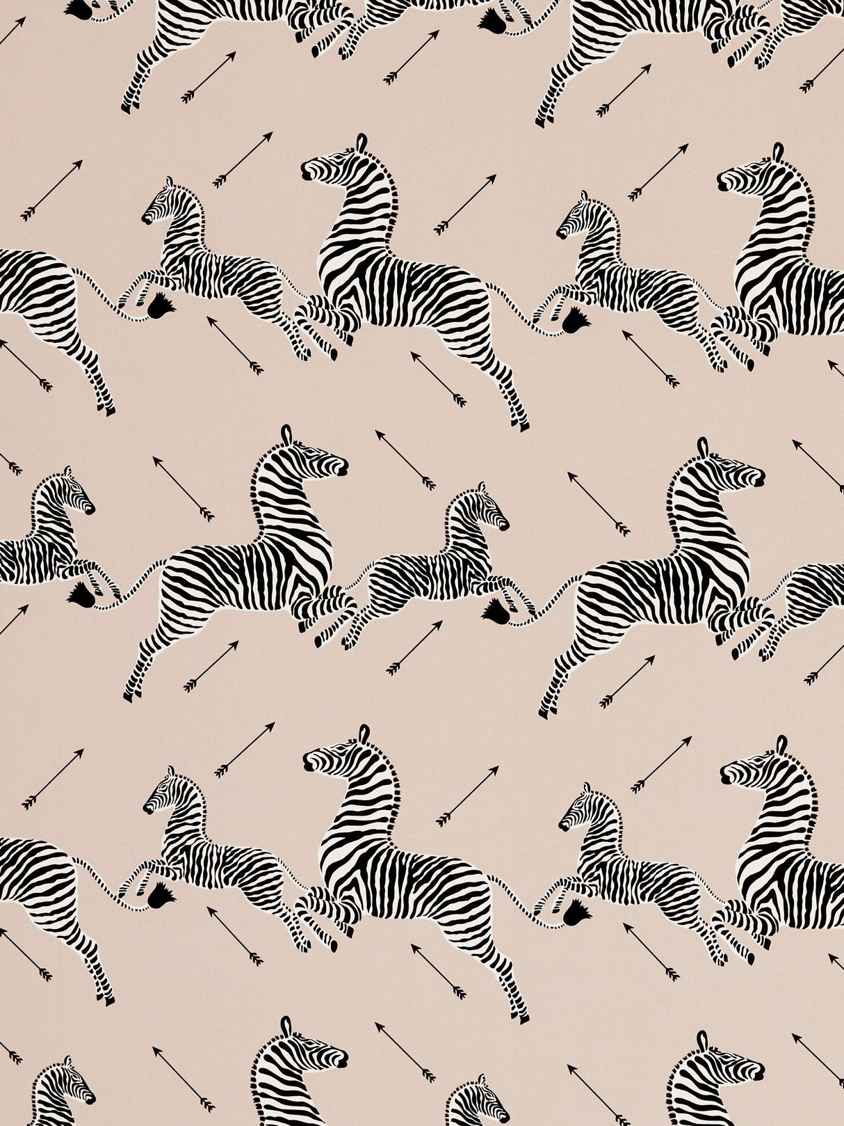 Scalamandre SC 000116641 SAND ZEBRAS PETITE Fabric - Eade's Wallpaper