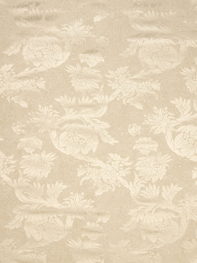 Scalamandre SC 000126695 CREAM DAMAS PARC MONCEAU Fabric - Eade's Wallpaper