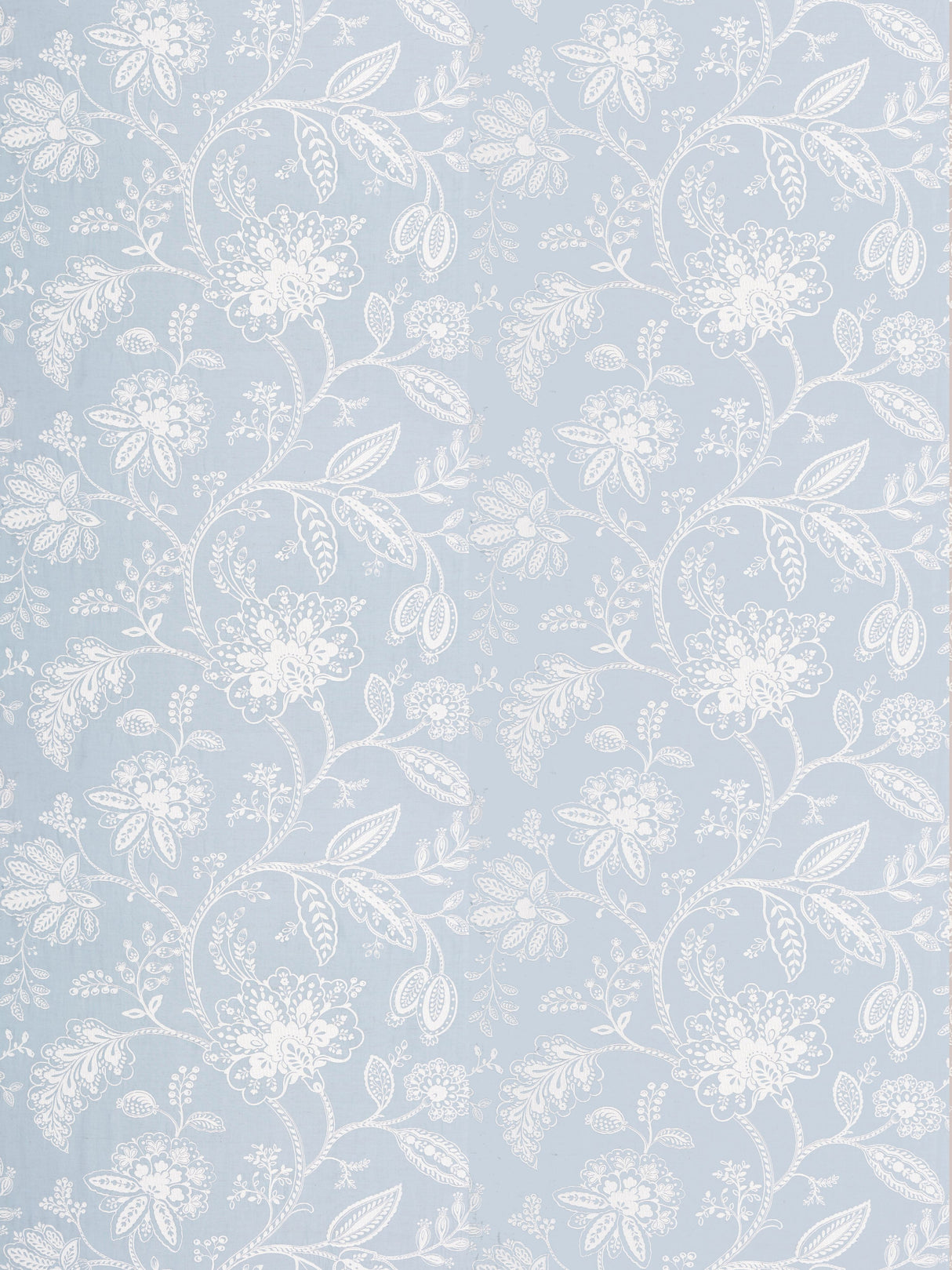 Scalamandre SC 000127011 SKY KAVERI VINE Fabric - Eade's Wallpaper