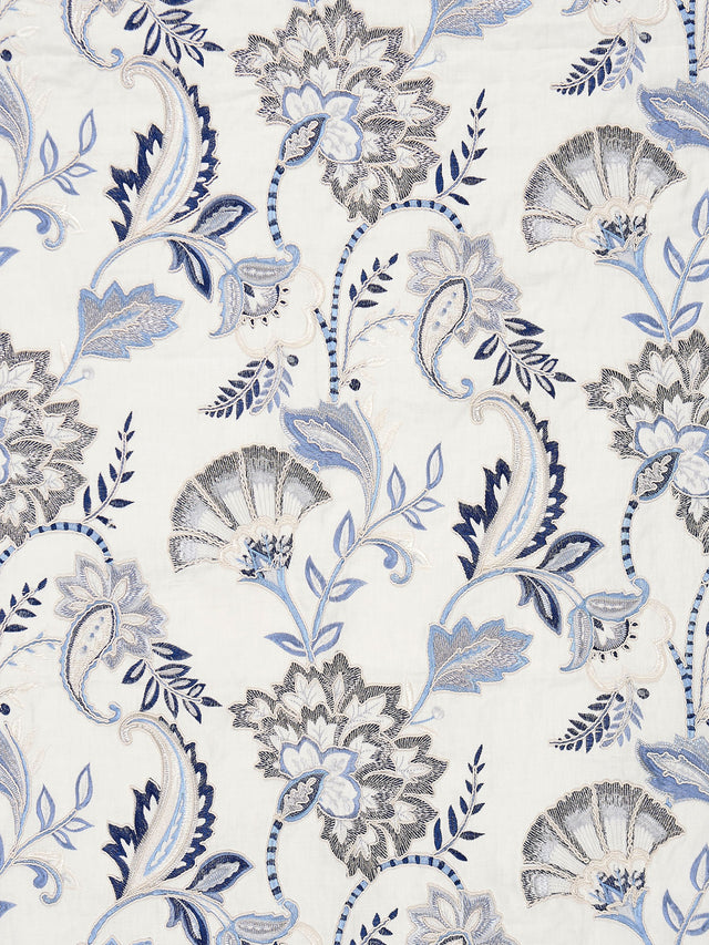 Scalamandre SC 000127036 DELFT ADARA EMBROIDERY Fabric - Eade's Wallpaper