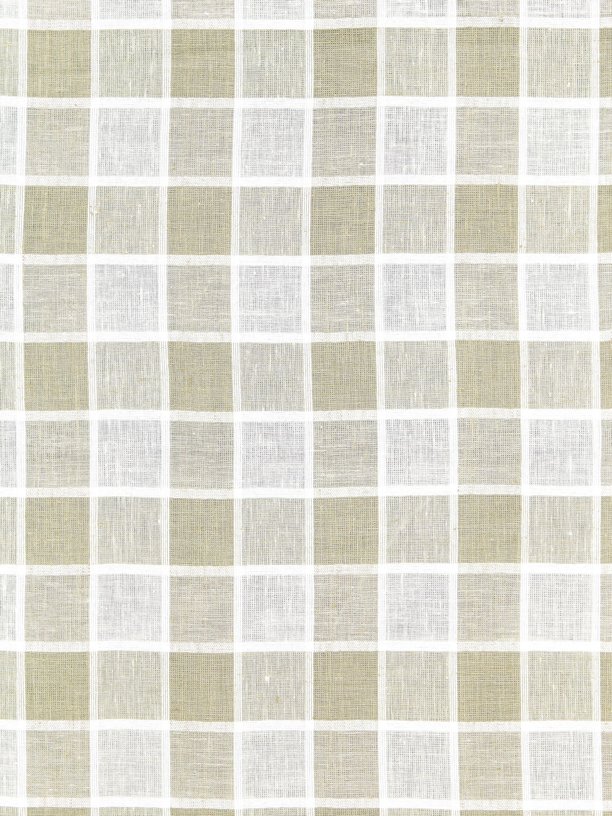 Scalamandre SC 000127043 LINEN WAINSCOTT CHECK SHEER Fabric - Eade's Wallpaper