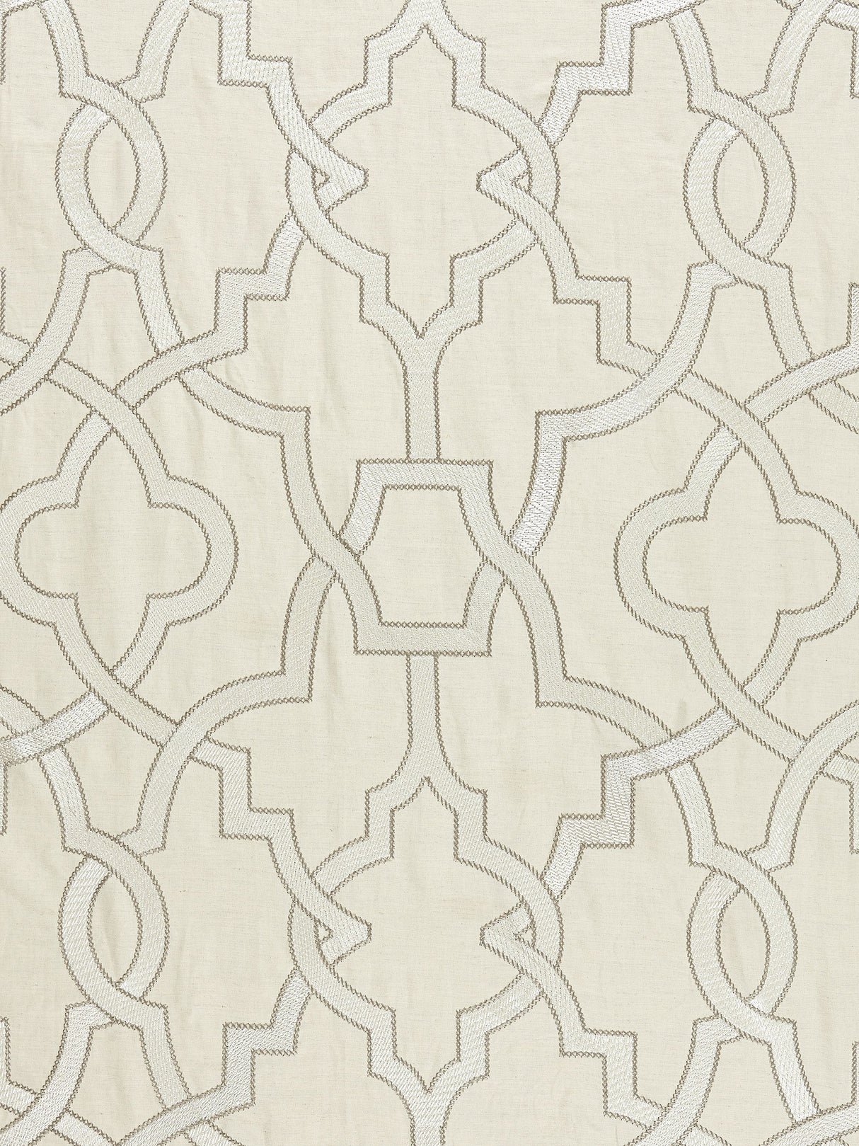 Scalamandre SC 000127073 ALABASTER DAMASCUS EMBROIDERY Fabric - Eade's Wallpaper
