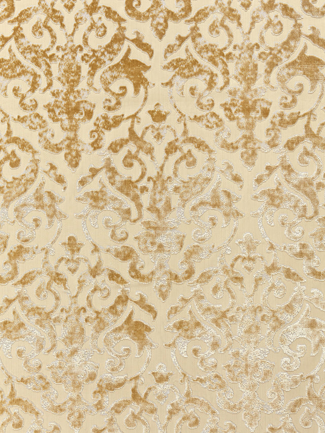 Scalamandre SC 000127078 CHAMPAGNE VENEZIA SILK VELVET Fabric - Eade's Wallpaper